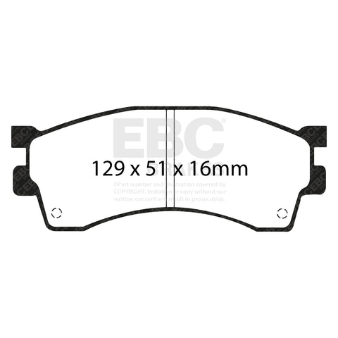 EBC Ultimax OE Replacement Brake Pad Set (DP1236) Image 2
