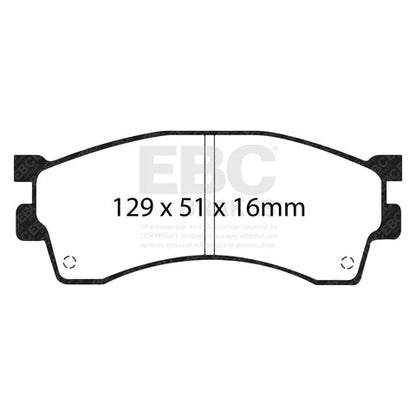 EBC Ultimax OE Replacement Brake Pad Set (DP1236) Image 2