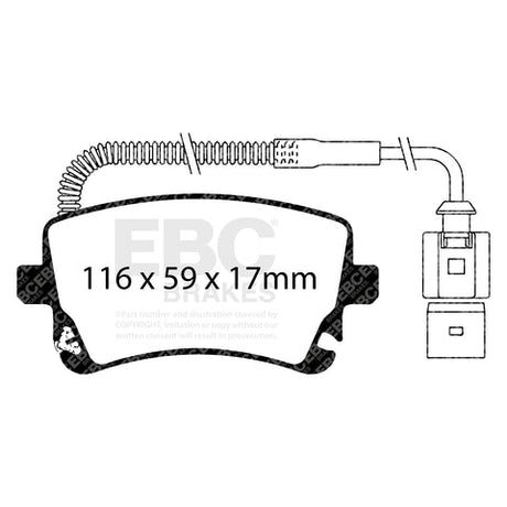 EBC RPX Brake Pads DP81470RPX Rear Image 1