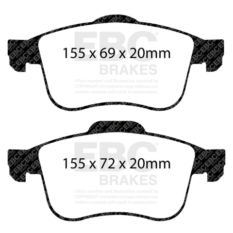 EBC Brakes Pad and Disc Full vehicle Kit (PD40K071) Image 4