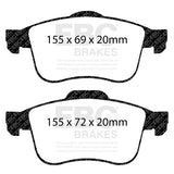 EBC Brakes Pad and Disc Kit (PDKF062) Image 2