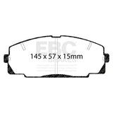 EBC Yellowstuff 4000 Series Street and Track Brake Pad Set (DP4722R) Image 3
