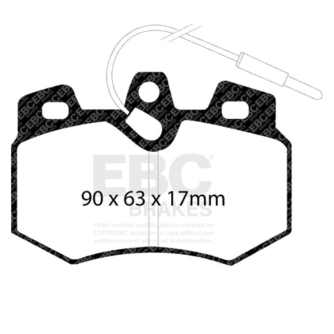 EBC Greenstuff 2000 Series Sport Brake Pad Set (DP2626) Image 4