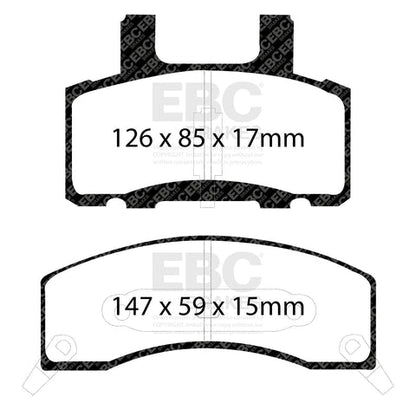 EBC Greenstuff 6000 Series Truck and SUV Brake Pad Set (DP61274) Image 1