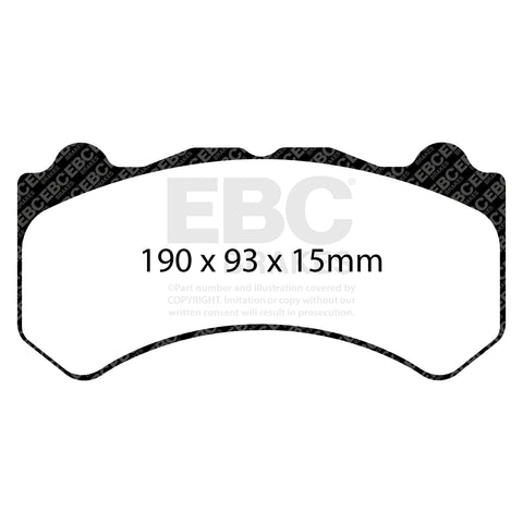 EBC Redstuff 3000 Series Sport Brake Pad Set (DP31853C) Image 1