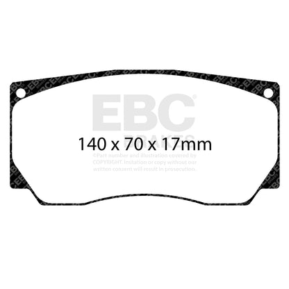 EBC SR21 Racing Brake Pads - (DP8085.26SR21) Front Image 1