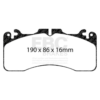 EBC Ultimax OE Replacement Brake Pad Set (DP1867) Image 2