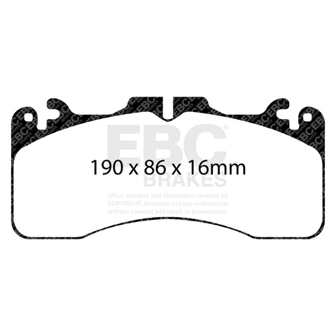EBC Brakes Racing Pad and 2-Piece Fully-Floating Disc Kit (P2DK025B)
