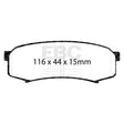 EBC Brakes Pad and Disc Kit (PD04KR578) Image 1