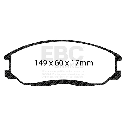 EBC Greenstuff 2000 Series Sport Brake Pad Set (DP21480) Image 3