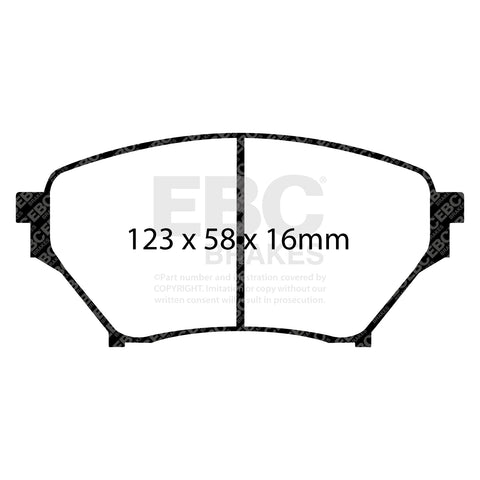 EBC Ultimax OE Replacement Brake Pad Set (DP1452) Image 1