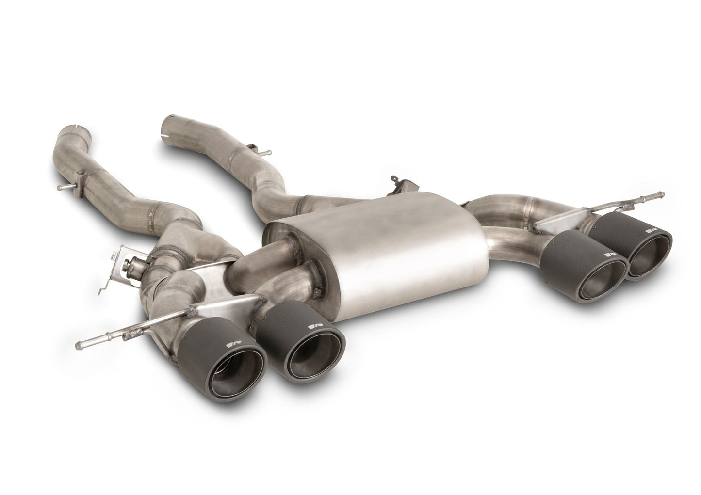 Exhaust System for the BMW M2 G87 Decat Pipe + Racing Sport Silencer | 4x GT Black Tips (#1)