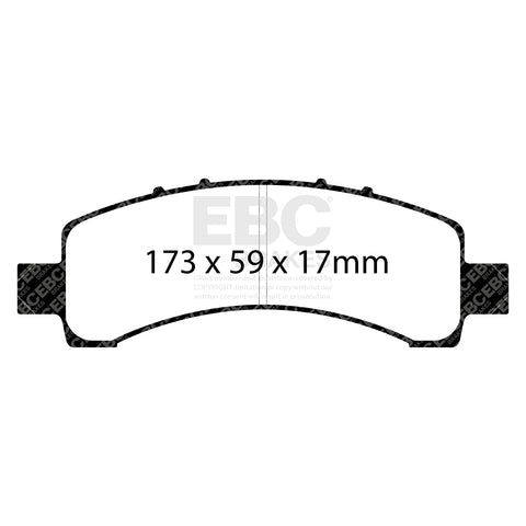 EBC Ultimax OE Replacement Brake Pad Set (DP1667) Image 1