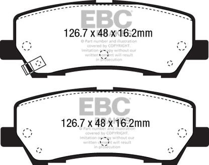 EBC Redstuff 3000 Series Sport Brake Pad Set (DP33043C) Image 3