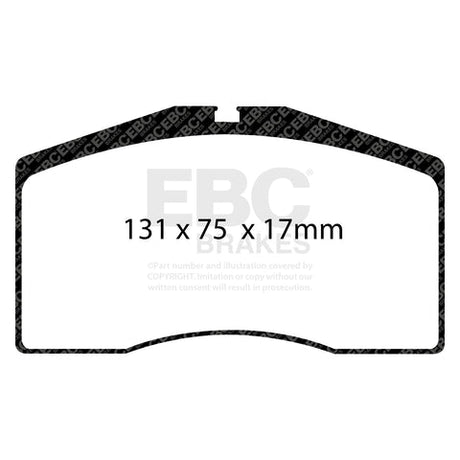 EBC Racing RP-X Track and Race Brake Pads (DP8997RPX) Image 2