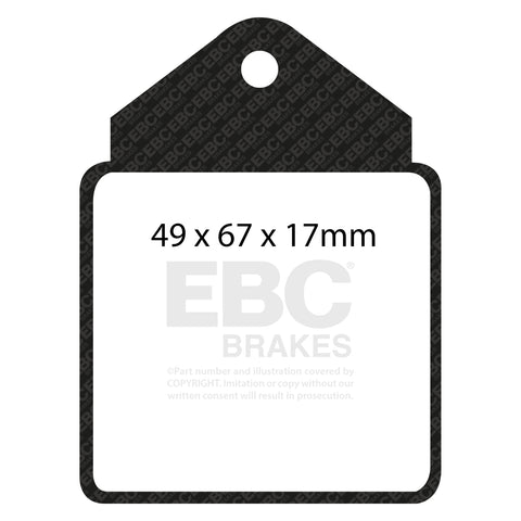 EBC Greenstuff 2000 Series Sport Brake Pad Set (DP2710) Image 1