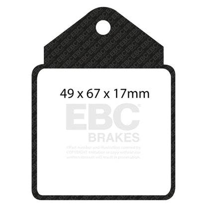 EBC Bluestuff NDX Trackday Brake Pad Set (DP5710NDX) Image 2