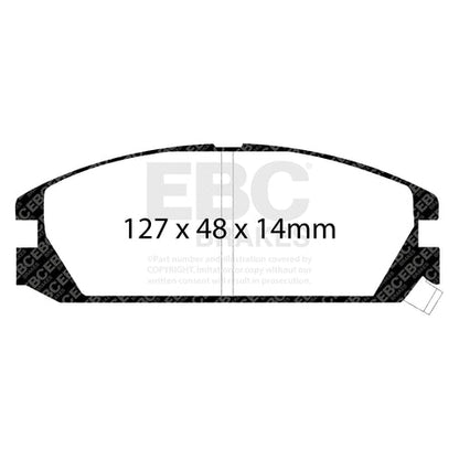 EBC Greenstuff 2000 Series Sport Brake Pad Set (DP2623) Image 3