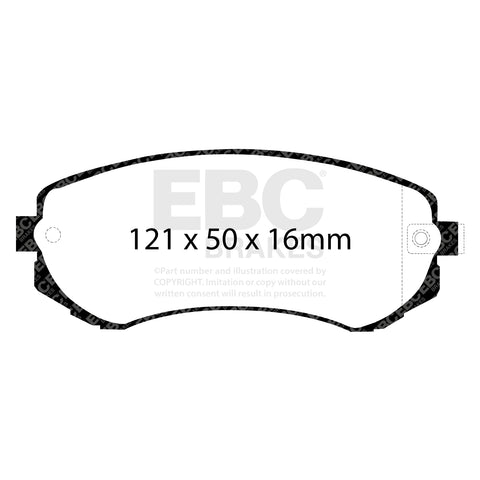 EBC Bluestuff NDX Trackday Brake Pad Set (DP51279NDX) Image 4