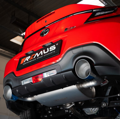 Sport Exhaust Bundle for Subaru BRZ & Toyota GR 86 Racing | 2x 84mm Chrome R-Logo Tips