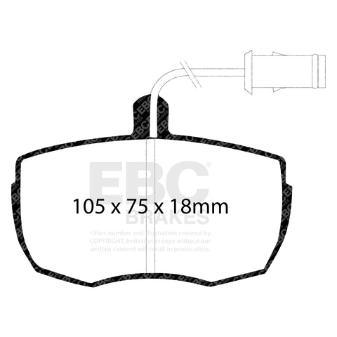EBC Greenstuff 6000 Series Truck and SUV Brake Pad Set (DP6622) Image 2
