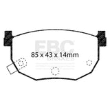 EBC Redstuff 3000 Series Sport Brake Pad Set (DP3528C) Image 2