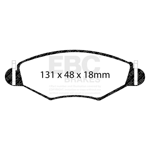 EBC Greenstuff 2000 Series Sport Brake Pad Set (DP21366) Image 1