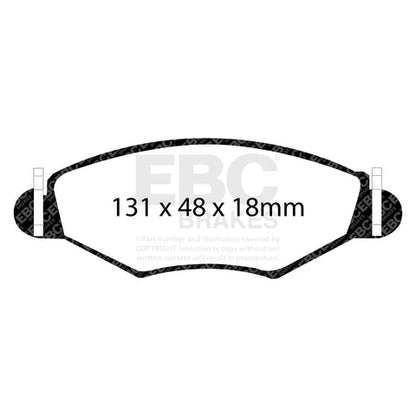 EBC Greenstuff 2000 Series Sport Brake Pad Set (DP21366) Image 1