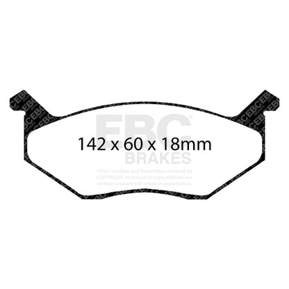 EBC Ultimax OE Replacement Brake Pad Set (DP678)