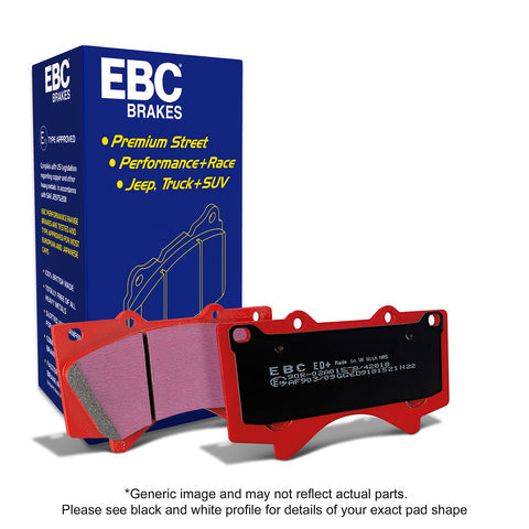 EBC ED Brake Pad Light Truck, Jeep and SUV Set (ED92113)