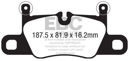 EBC Redstuff 3000 Series Sport Brake Pad Set (DP32371C) Image 1