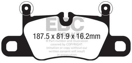 EBC Redstuff 3000 Series Sport Brake Pad Set (DP32371C) Image 1