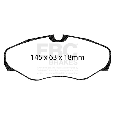 EBC Greenstuff 2000 Series Sport Brake Pad Set (DP21461) Image 2