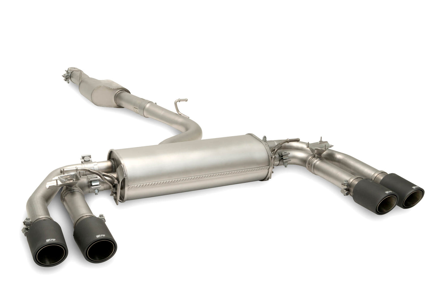 GPF-Back Exhaust System for Cupra Formentor KM VZ Rear Silencer | 4x 102mm Carbon Angled Tips