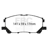 EBC Yellowstuff 4000 Series Street and Track Brake Pad Set (DP41681R) Image 2