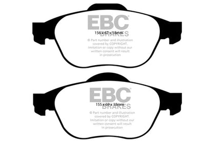 EBC Greenstuff 2000 Series Sport Brake Pad Set (DP21958) Image 3