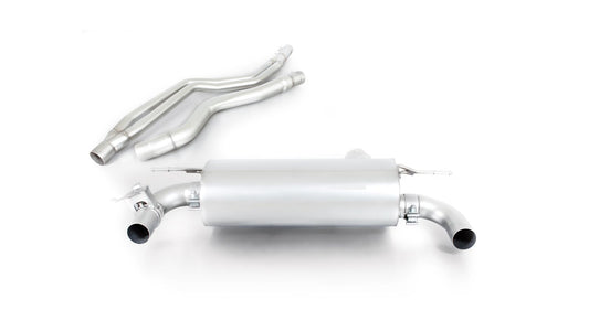 Sport Exhaust Bundle for BMW F30 F31 F32 F33 F36 Resonated | 2x 84mm Chrome Rolled Edge Tips