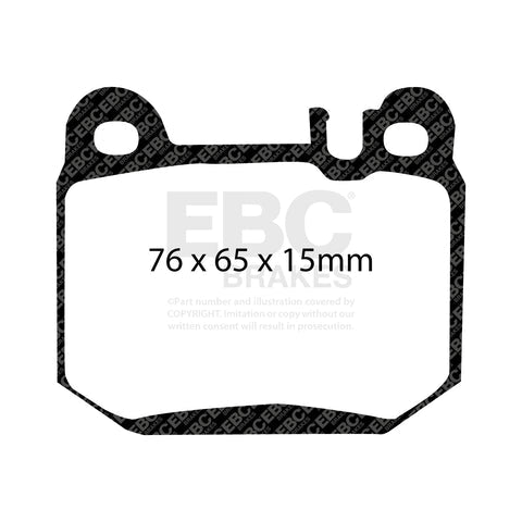 EBC Ultimax OE Replacement Brake Pad Set (DP1395) Image 3