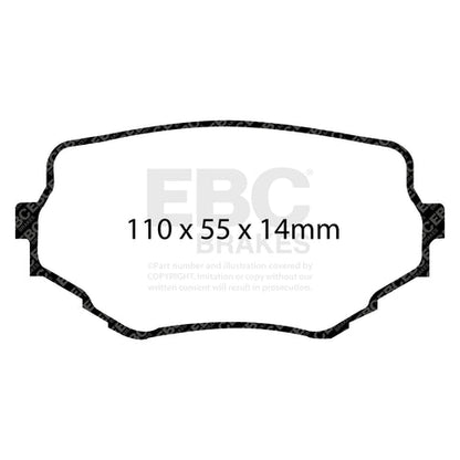 EBC Greenstuff 6000 Series Truck and SUV Brake Pad Set (DP61099) Image 3