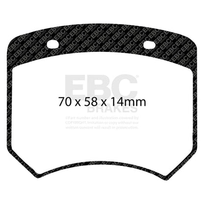 EBC Yellowstuff 4000 Series Street and Track Brake Pad Set (DP4102R) Image 1