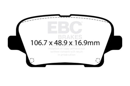 EBC Greenstuff 2000 Series Sport Brake Pad Set (DP23125) Image 4