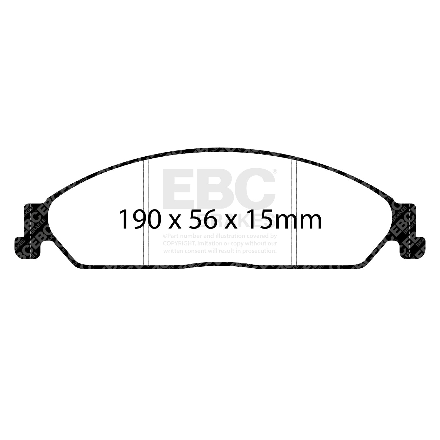 EBC Greenstuff 2000 Series Sport Brake Pad Set (DP21511) Image 2