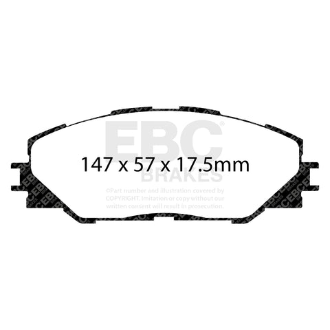 EBC Greenstuff 2000 Series Sport Brake Pad Set (DP21792) Image 4
