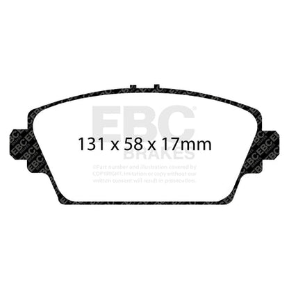 EBC Bluestuff NDX Trackday Brake Pad Set (DP51339NDX) Image 2