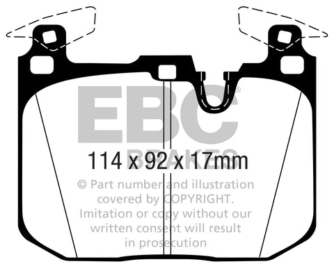 EBC Performance Pack Pad & Line Kit with Yellowstuff Pads (PLK1970) Image 5