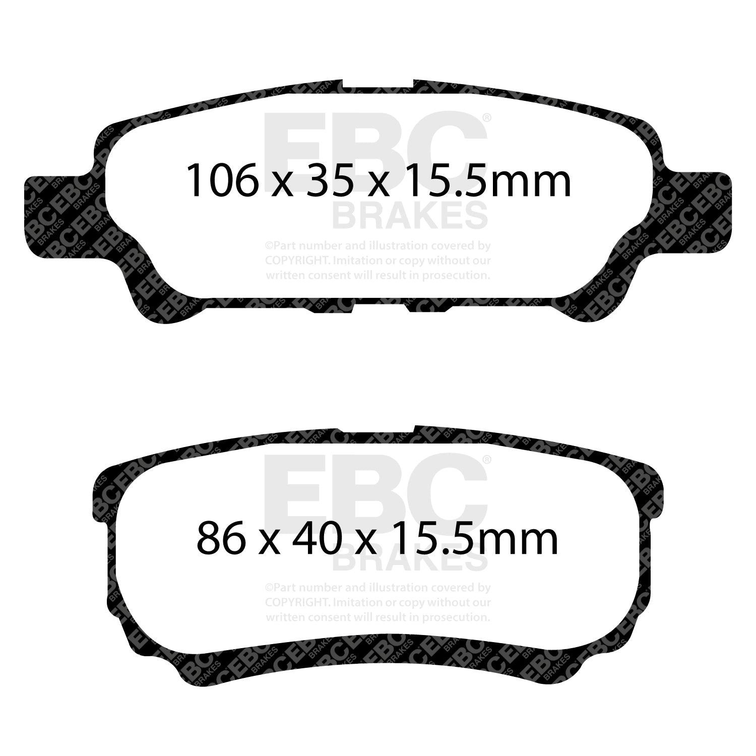 EBC Brakes Pad and Disc Kit (PD11KR249) Image 1