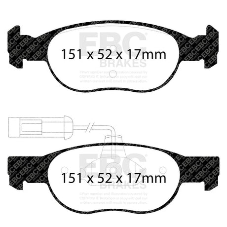 EBC Brakes Pad and Disc Kit (PDKF641) Image 1