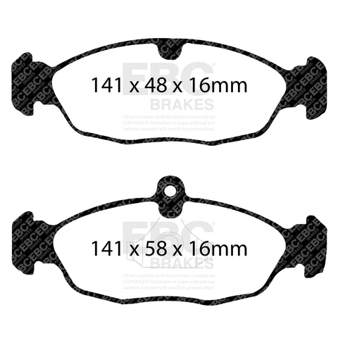 EBC Brakes Pad and Disc Full vehicle Kit (PD40K642)