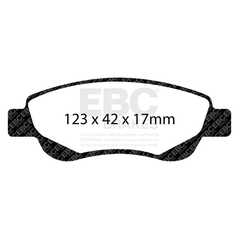 EBC Greenstuff 2000 Series Sport Brake Pad Set (DP21597) Image 3