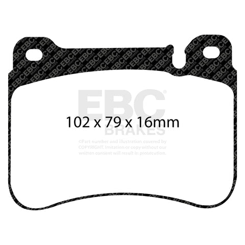 EBC Greenstuff 2000 Series Sport Brake Pad Set (DP21590) Image 2